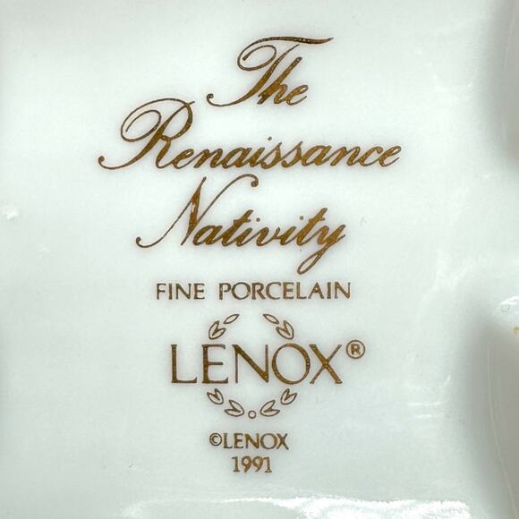 VINTAGE LENOX 1991 The Renaissance Nativity Fine Porcelain 8-Piece Set - Picture 5 of 5